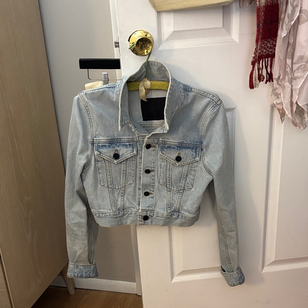 Alexander Wang denim jacket bare